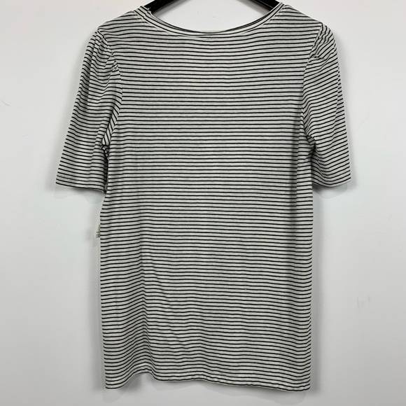NWT CASLON Melinda Puff Sleeve Striped Tee - Picture 4 of 4